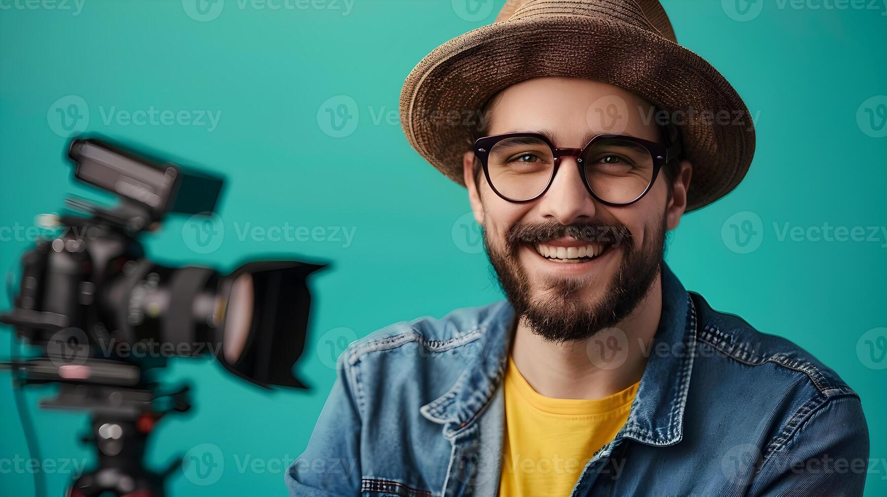 Young Film Critics Radiant Joy Embracing the Art of Movie Critique photo