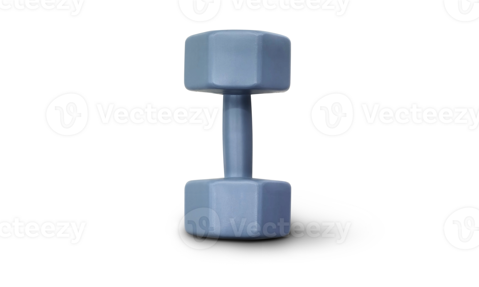 gray steel dumbbell For exercising on a white surface transparent png