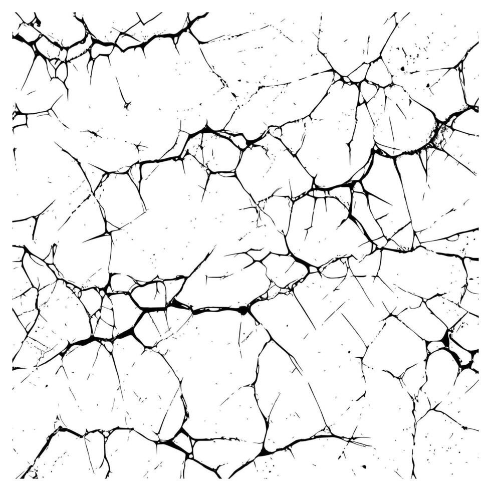 Cracked Grunge Texture Illustration vector