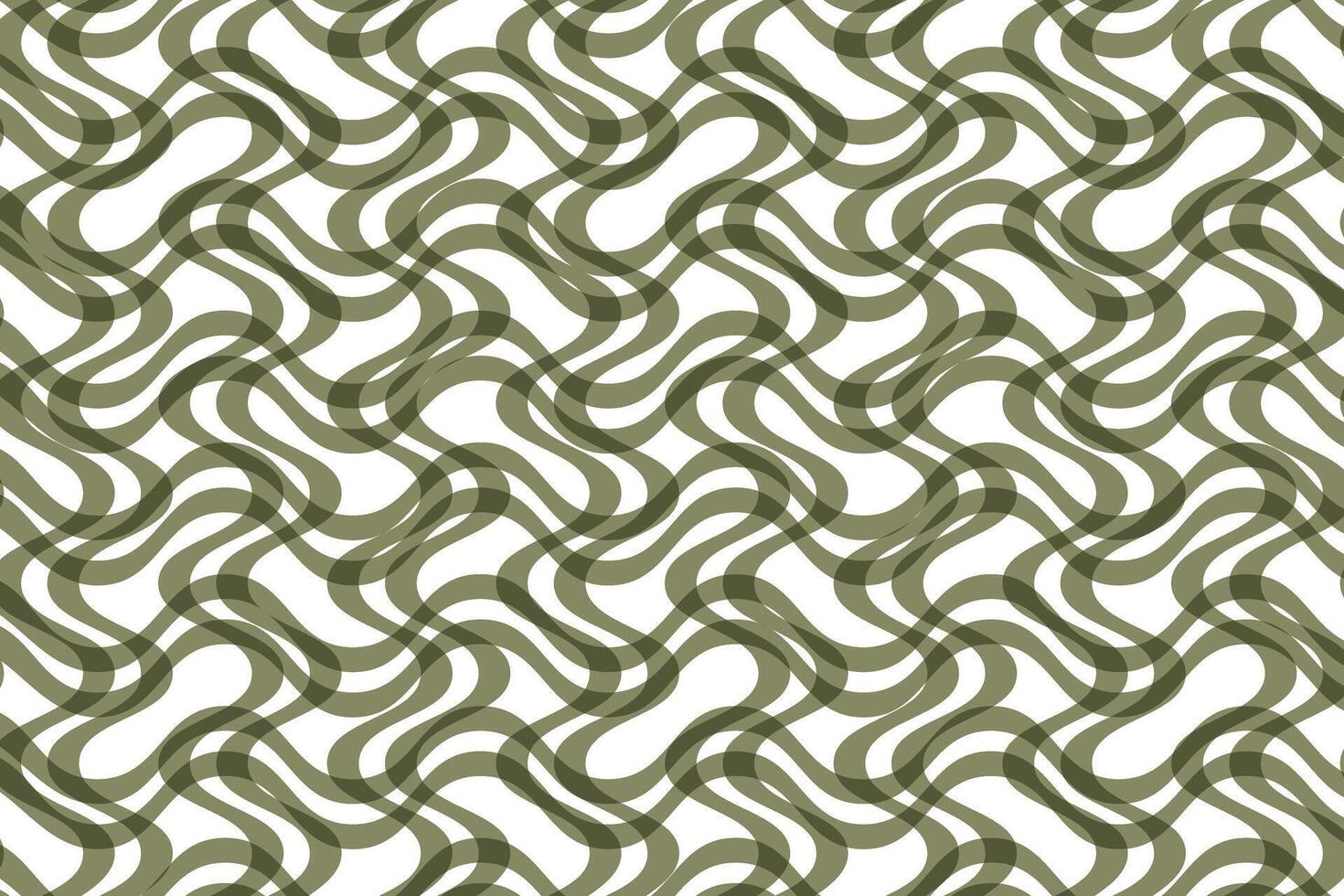 A green and white pattern with wavy lines vector