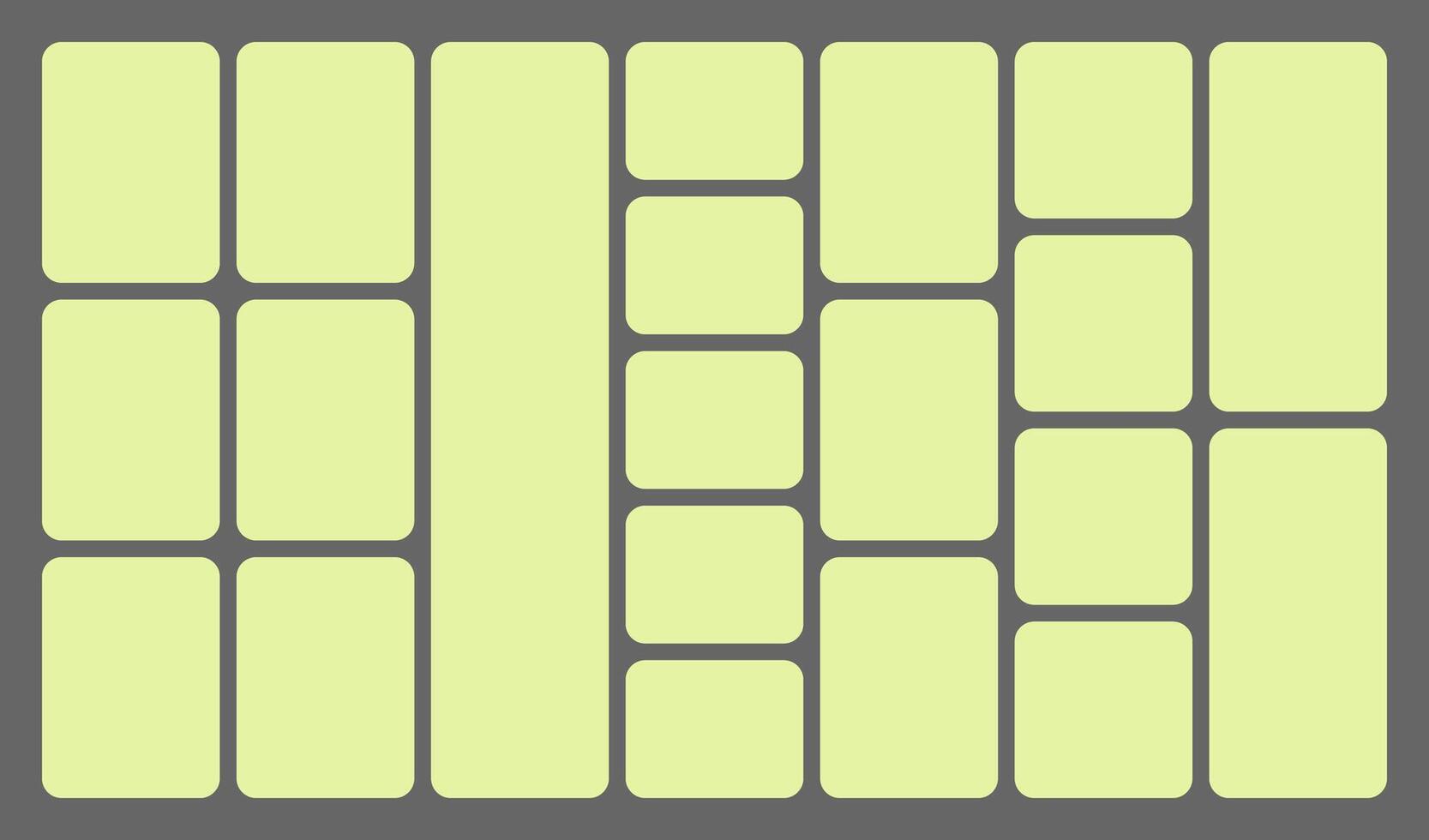 A green square tile pattern on a gray background vector