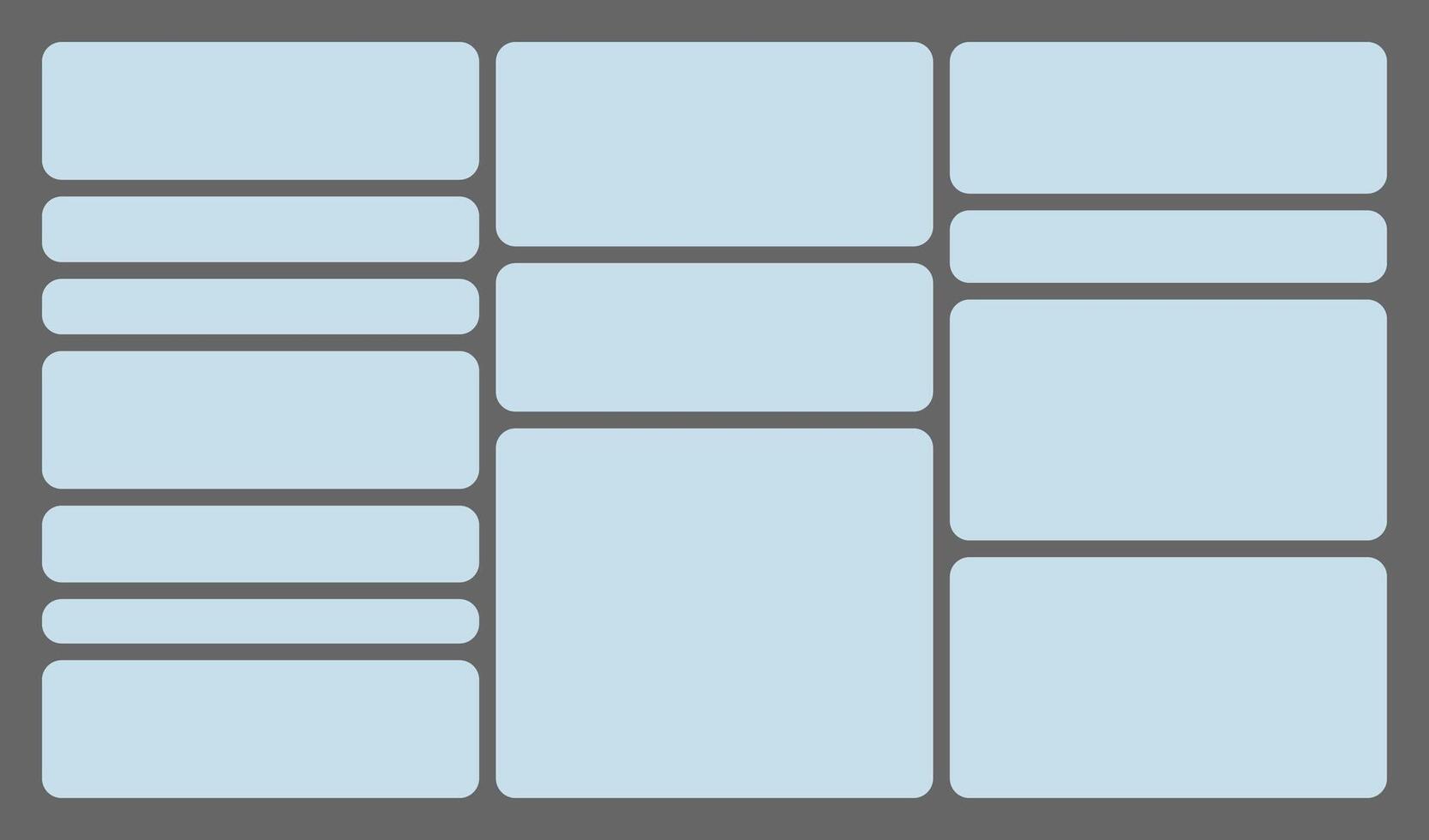 A blue square with four squares on it vector