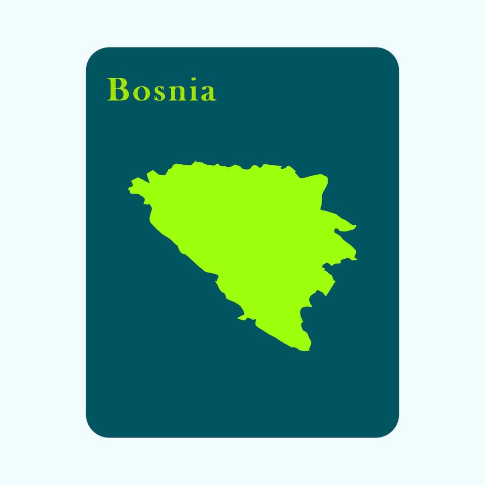 BOSNIA COUNTRY MAP vector
