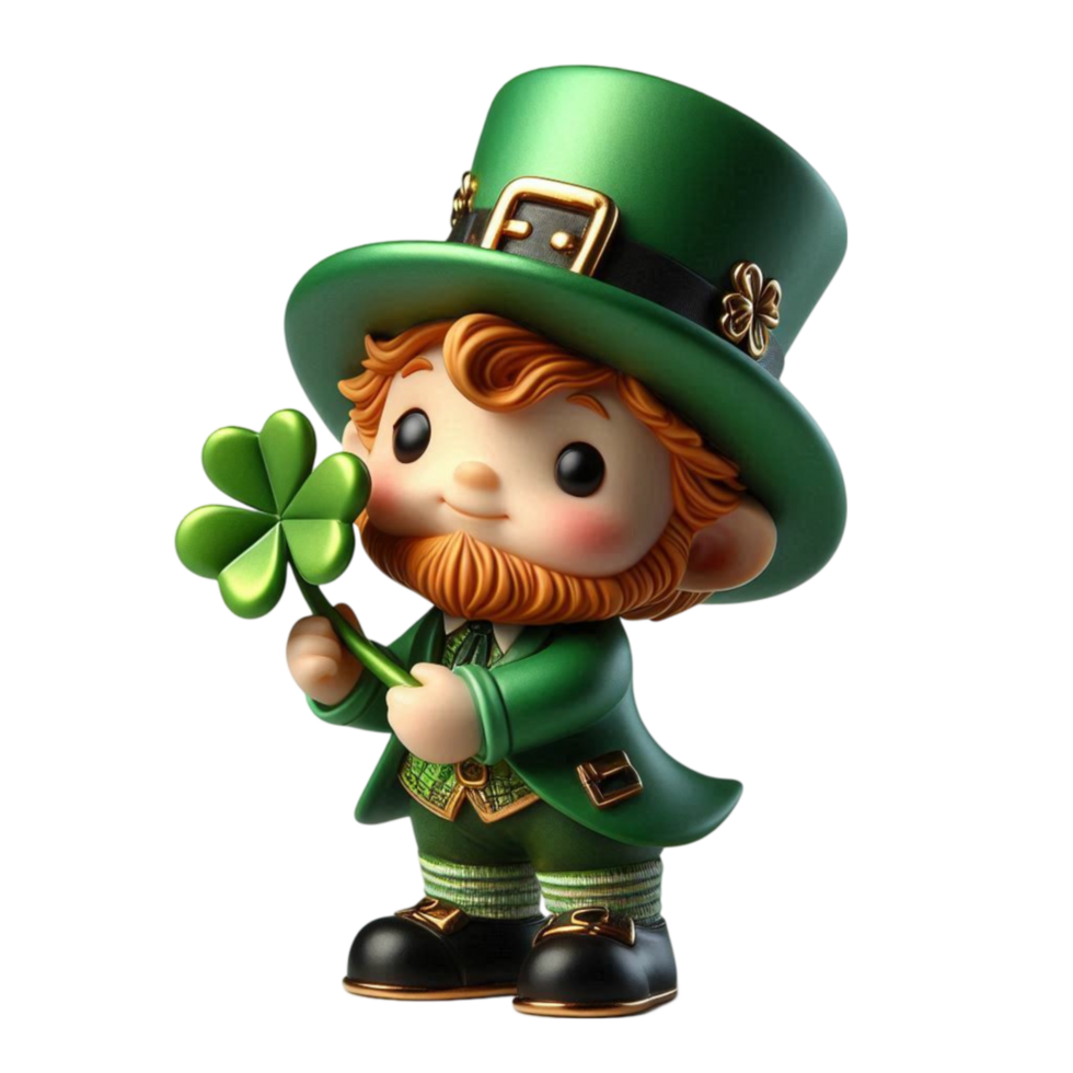 Cute Leprechaun Doll png