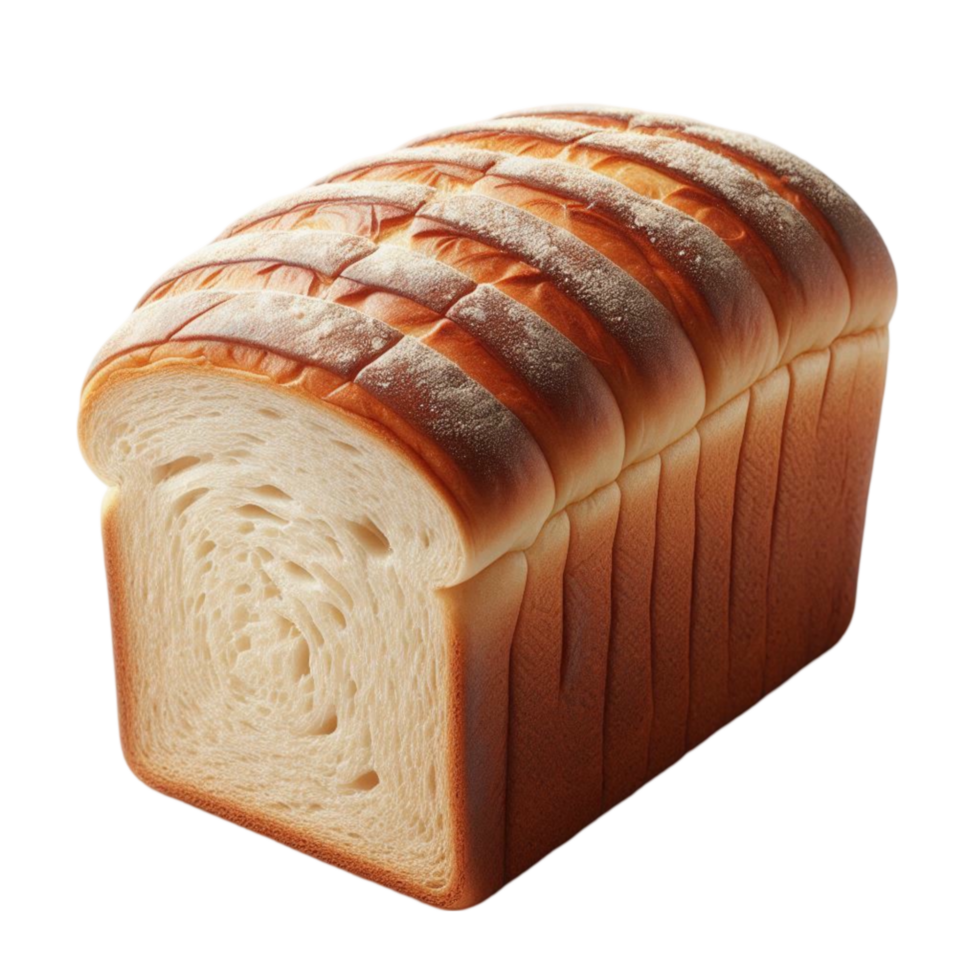 Classic Soft Sliced White Bread Loaf png