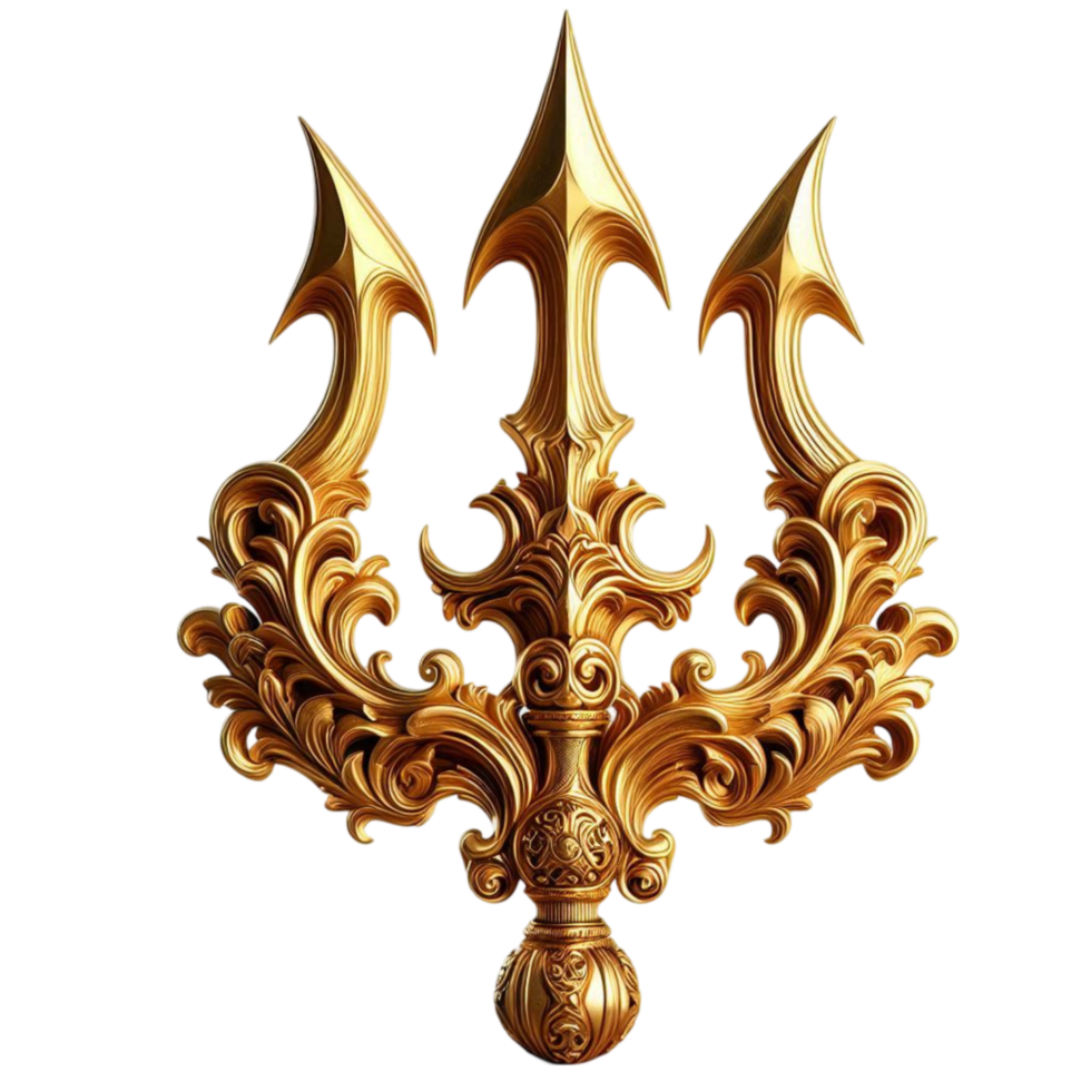 Ornate Golden Wall Decoration png