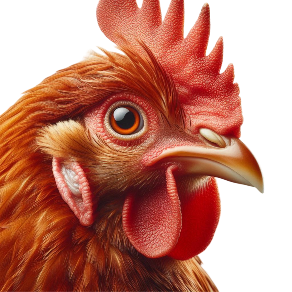 Rooster Side Profile Painting png