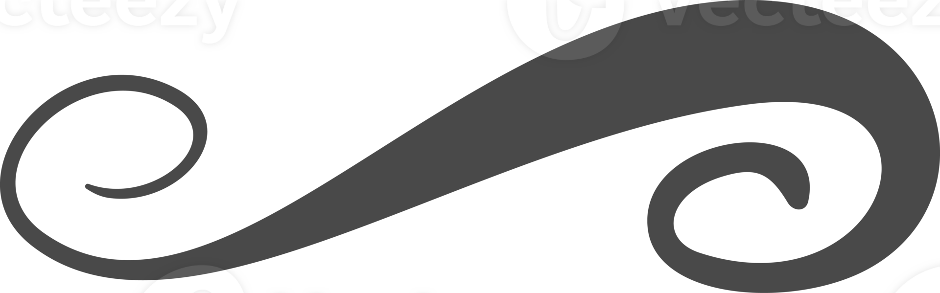 Swoosh line. Hand-drawn swirl underline and squiggle. Doodle brush stroke, calligraphic flourish and curve elegant highlight for graphic design png