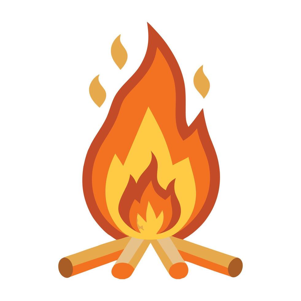 bonfire icon illustration isolated vector