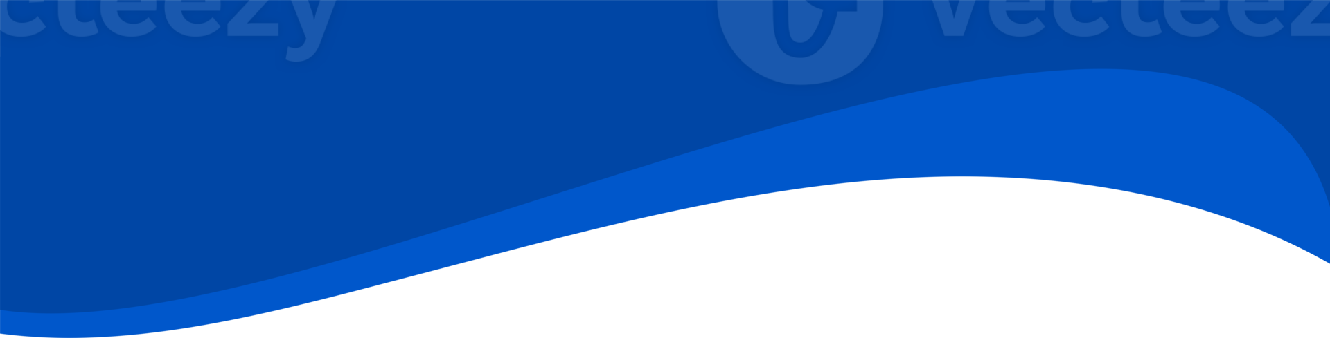 Header shape background for website design. Blue border for banner. Abstract divider for bottom or frame of template. Presentation wavy and curve separator png
