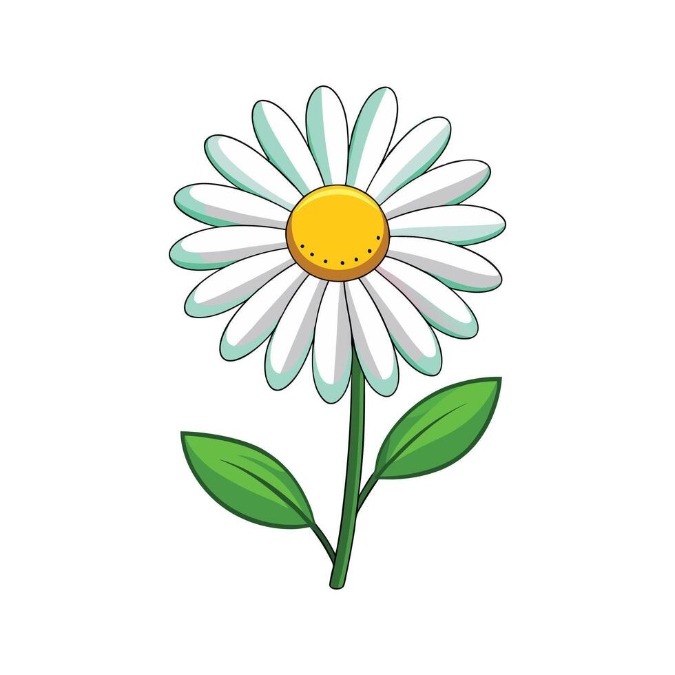 A daisy with a smiley face on it vector