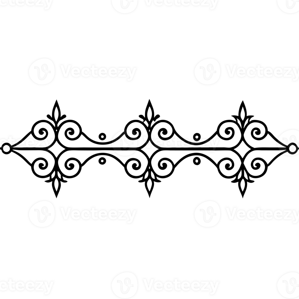 elegant black motif, cutouts png