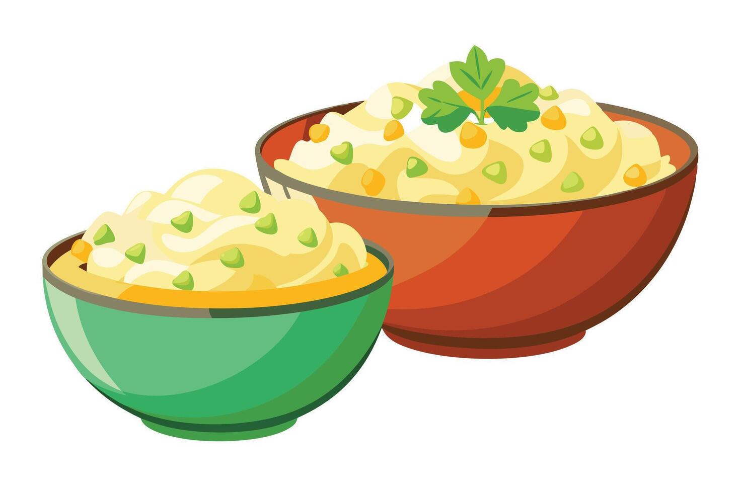 Creamy Dip in a Bowl Delicious Illustration for Food Packaging or Recipes vector