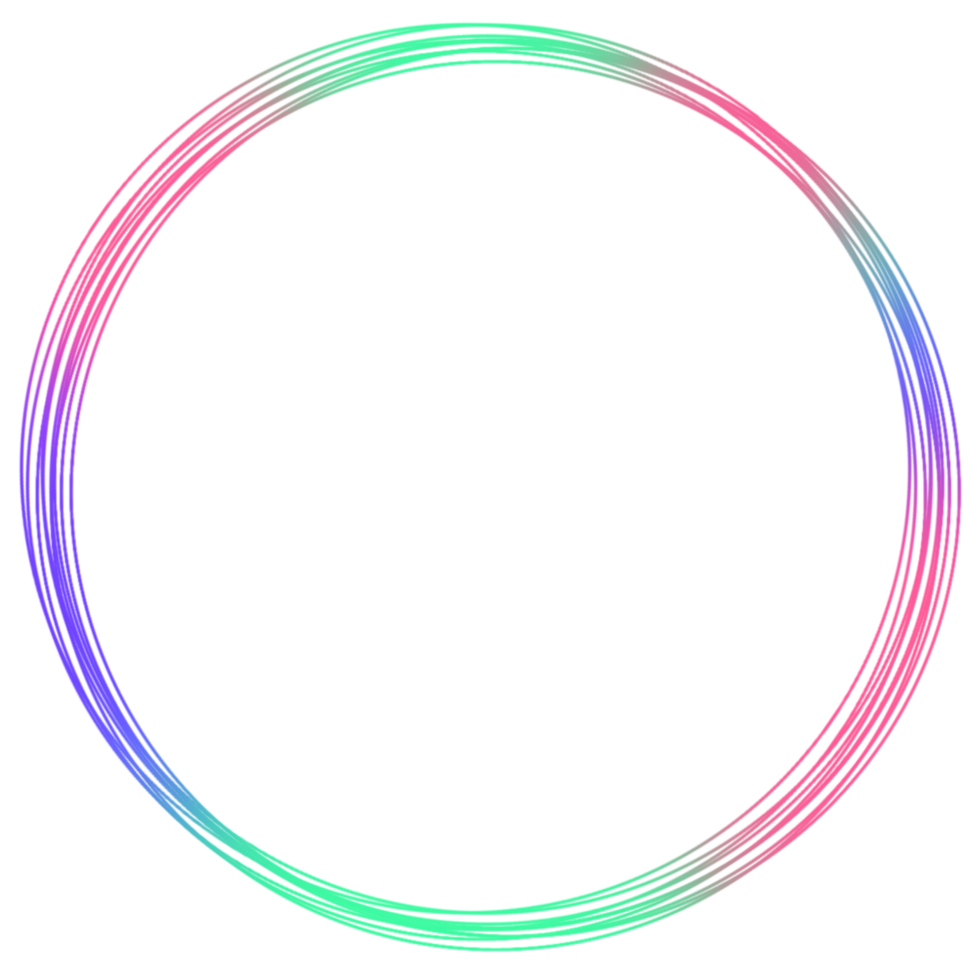 A colorful circle frame png