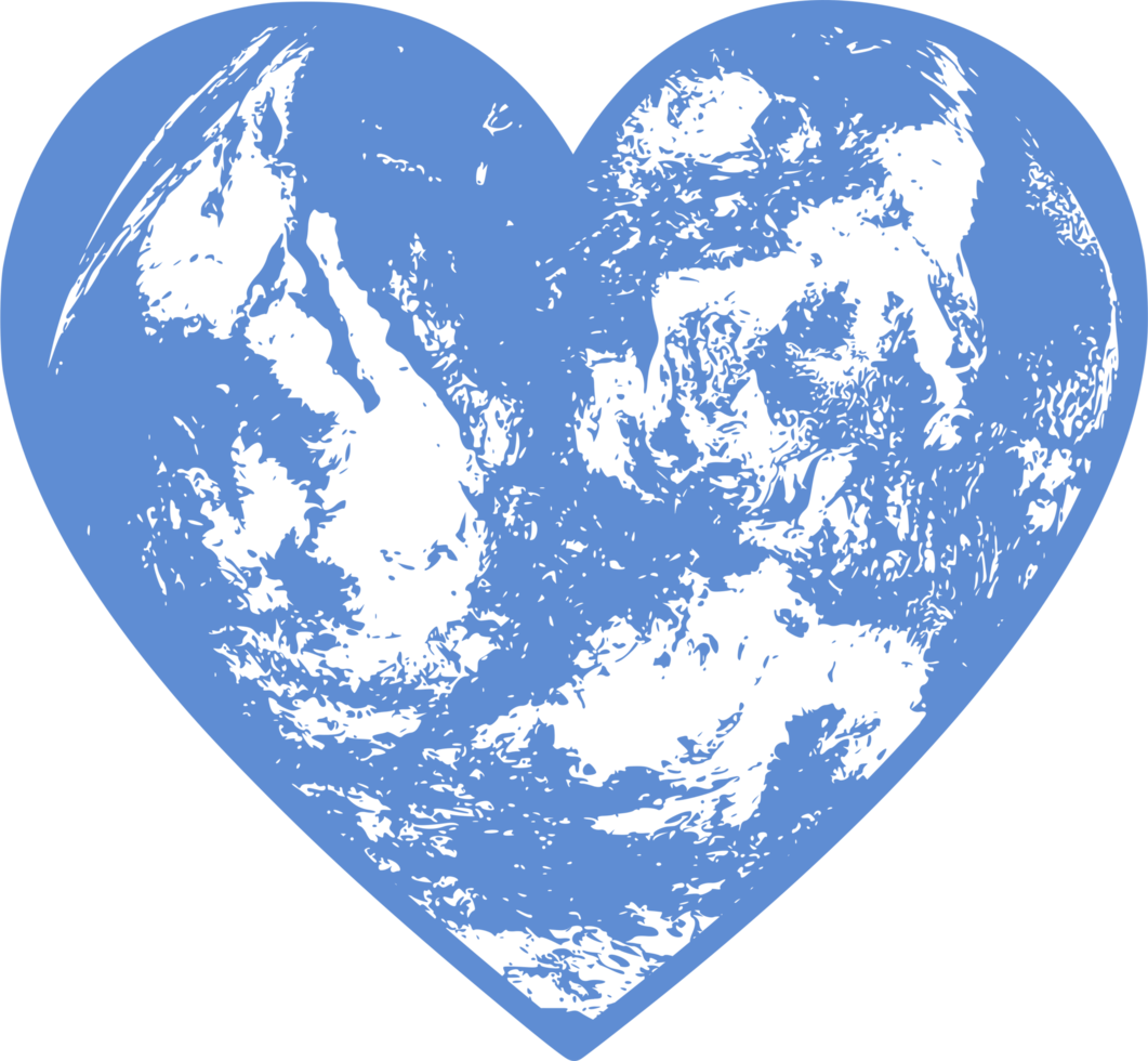 World in heart png