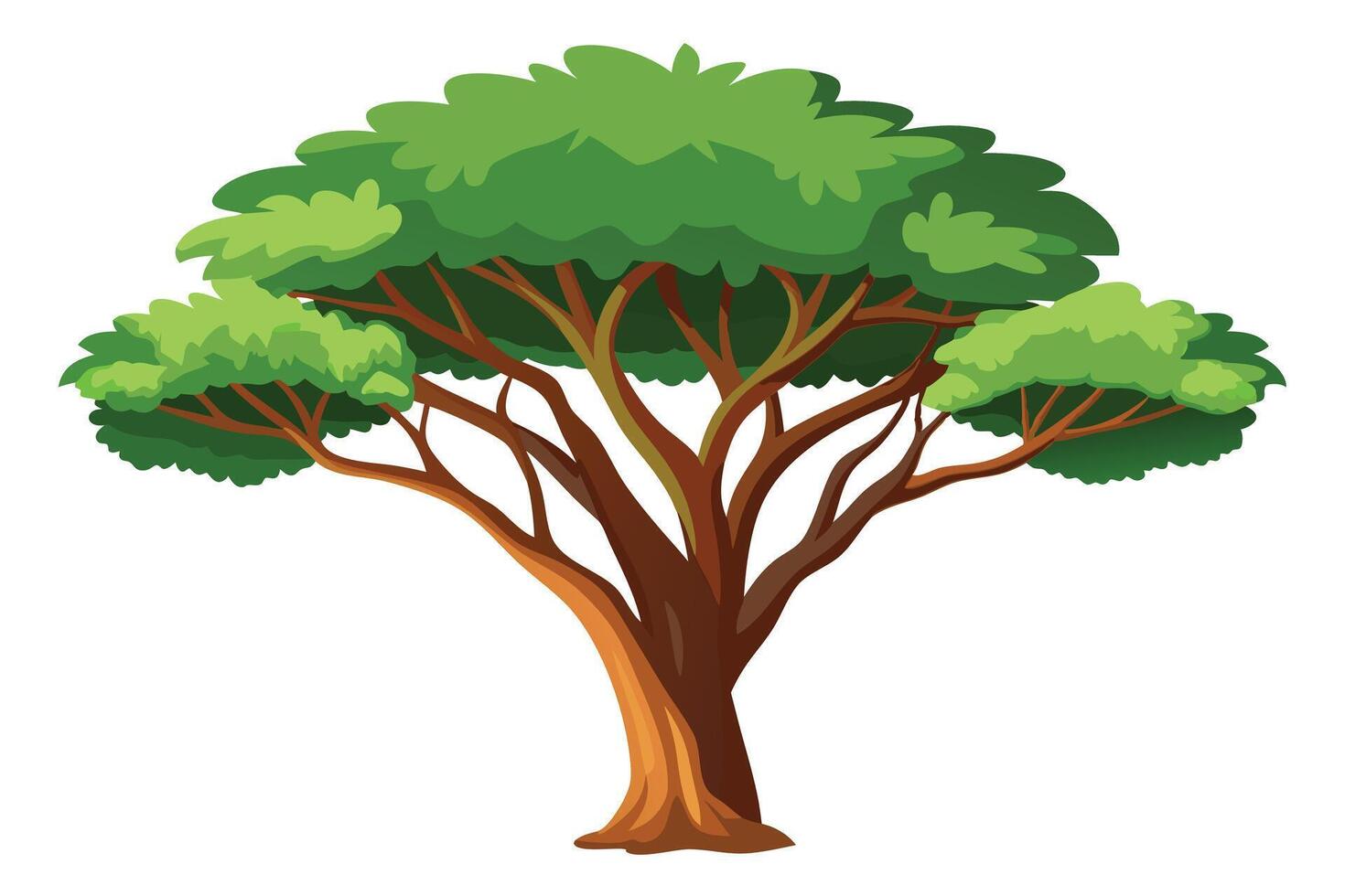 A Full-bodied tree. vector