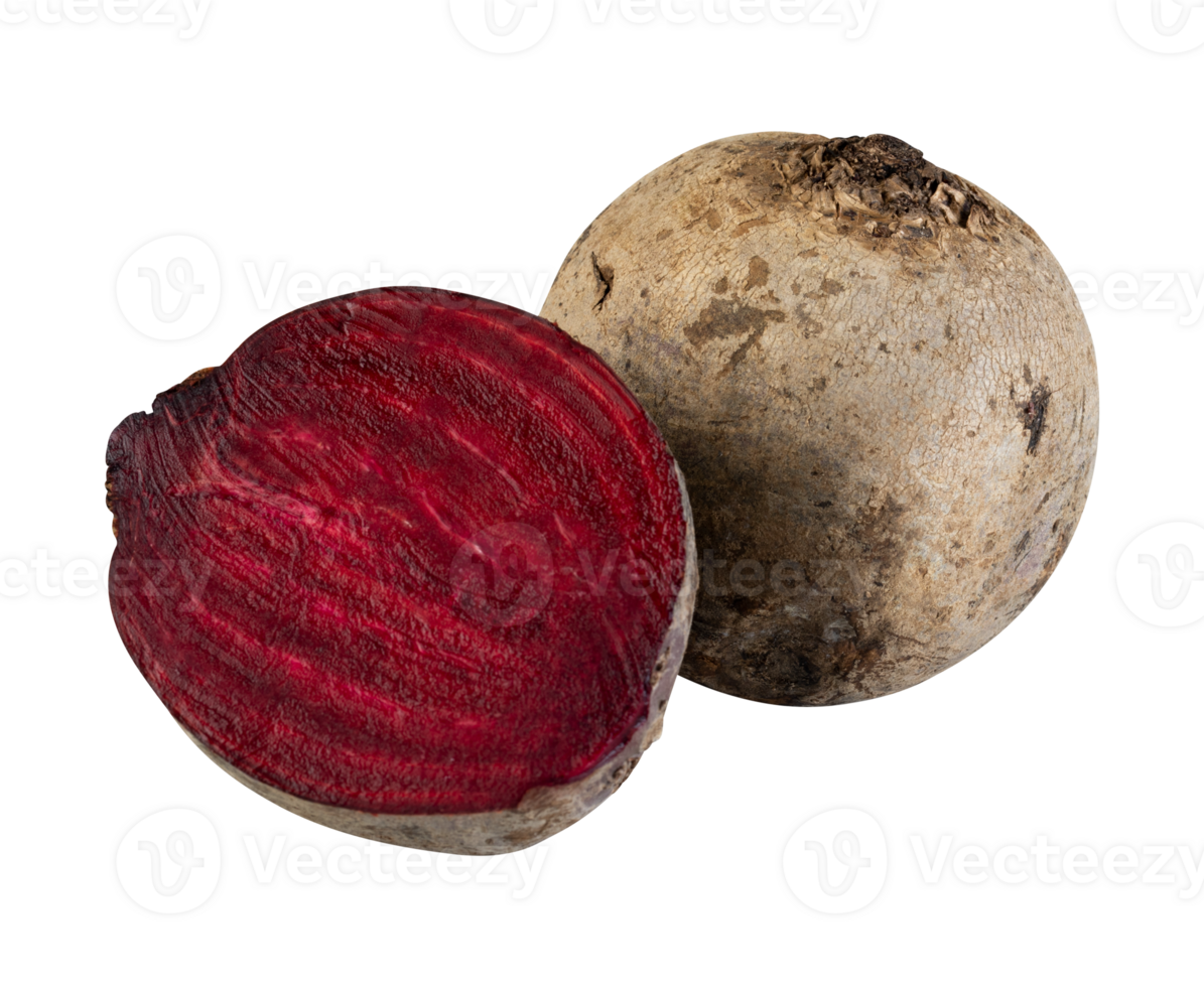 Fresh beetroot cut out isolated transparent background png