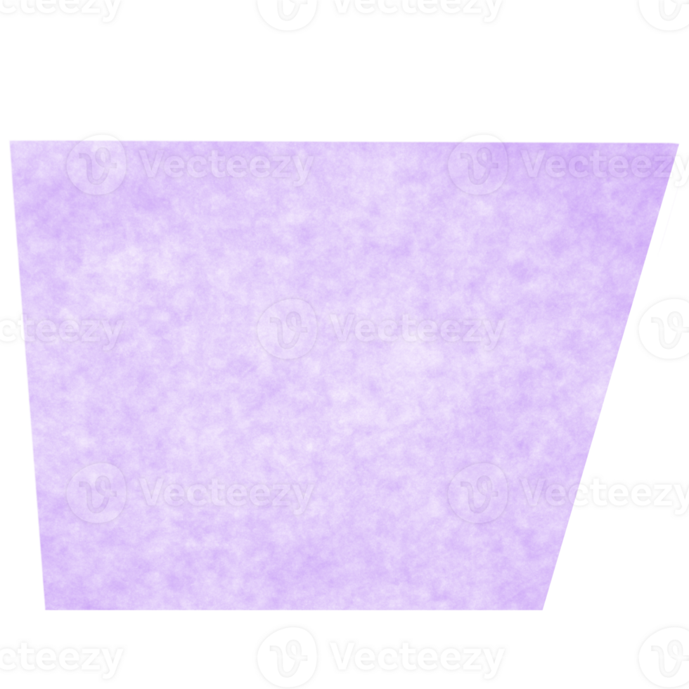 A trapezoid shape with a purple paper texture. png