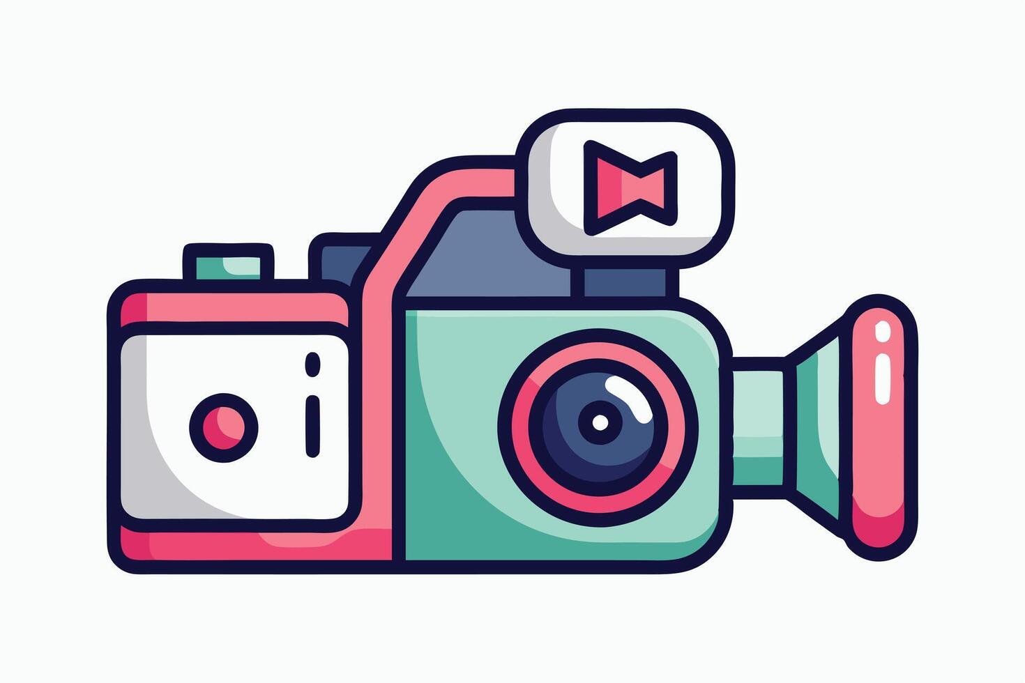Cartoon Camera Icon, Ready for Recording vector