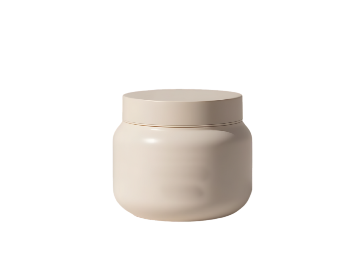 A jar of cream on a transparent background png