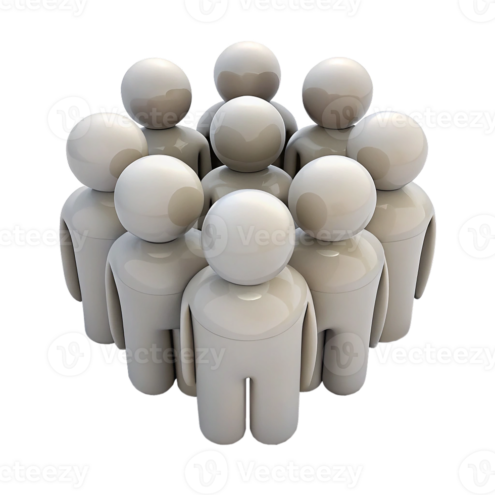teamwork people 3d render png