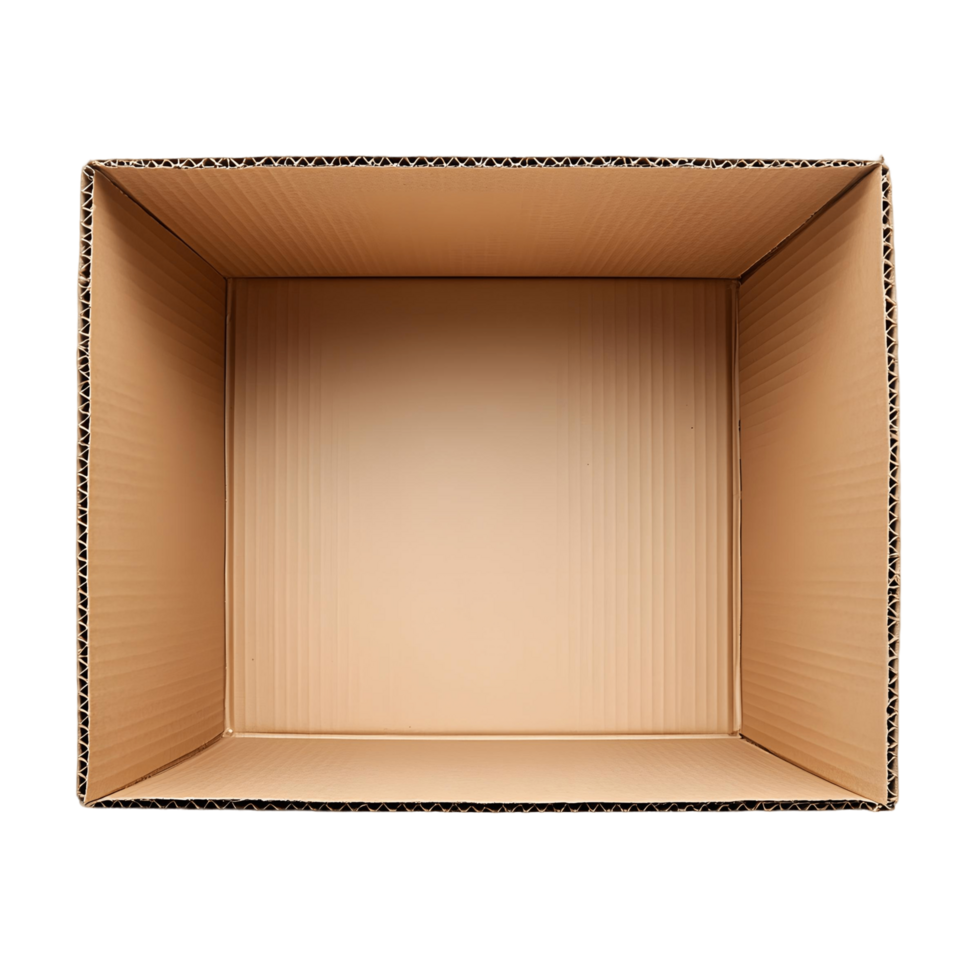 A Plain Open Cardboard Box Without Contents png