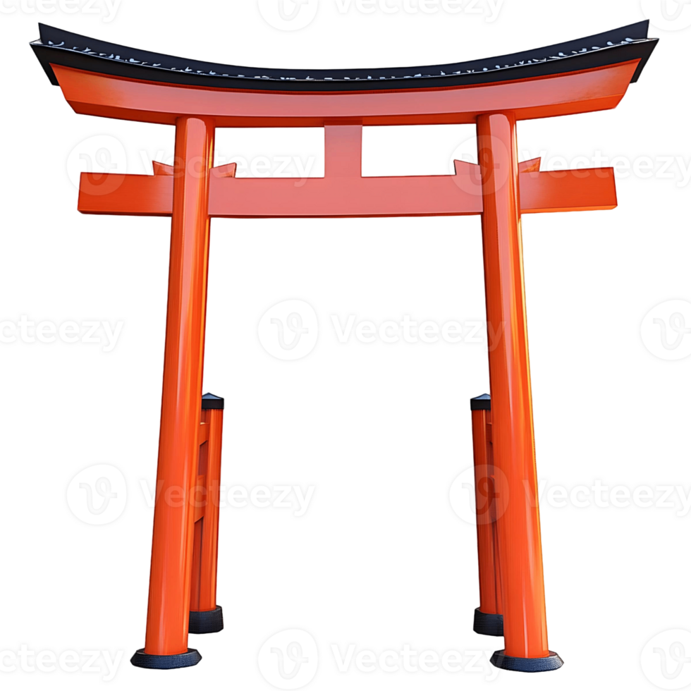 Authentic Japanese Torii Gate with Rich Cultural Significance png