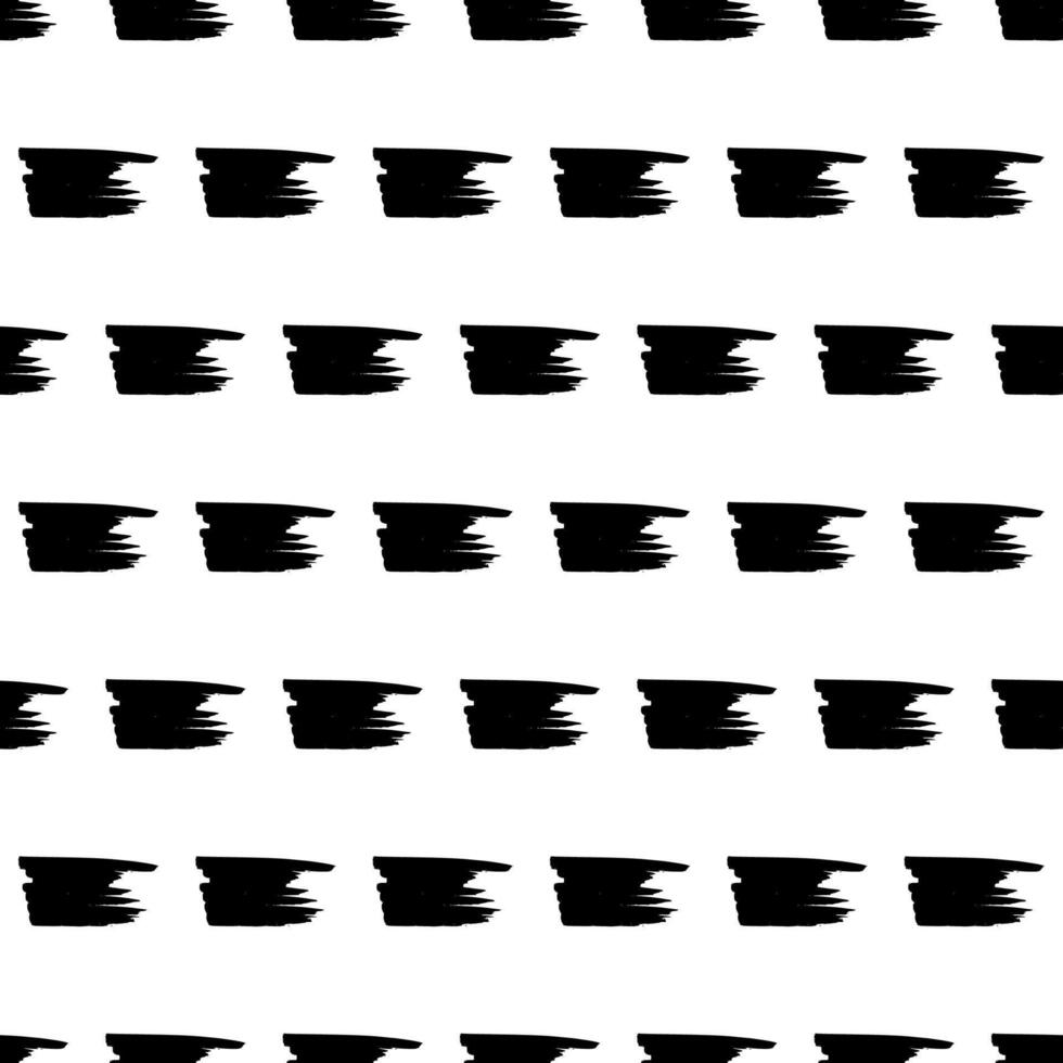 Seamless pattern with black marker on white background. illustration vector