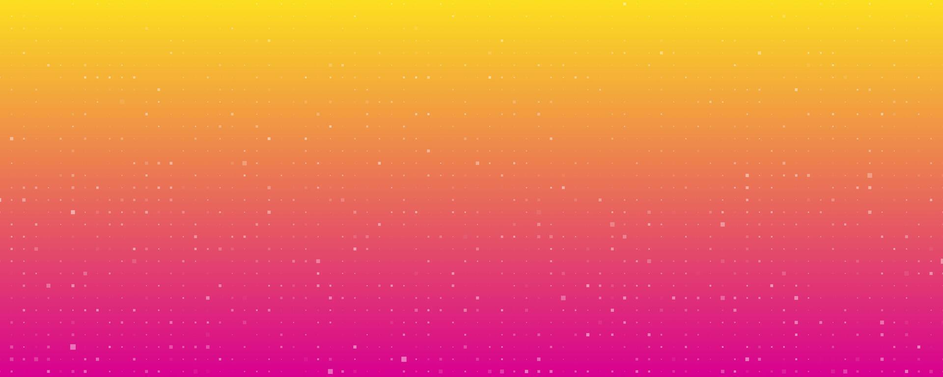 Abstract geometric background with squares. Orange pixel background with empty space. illustration vector