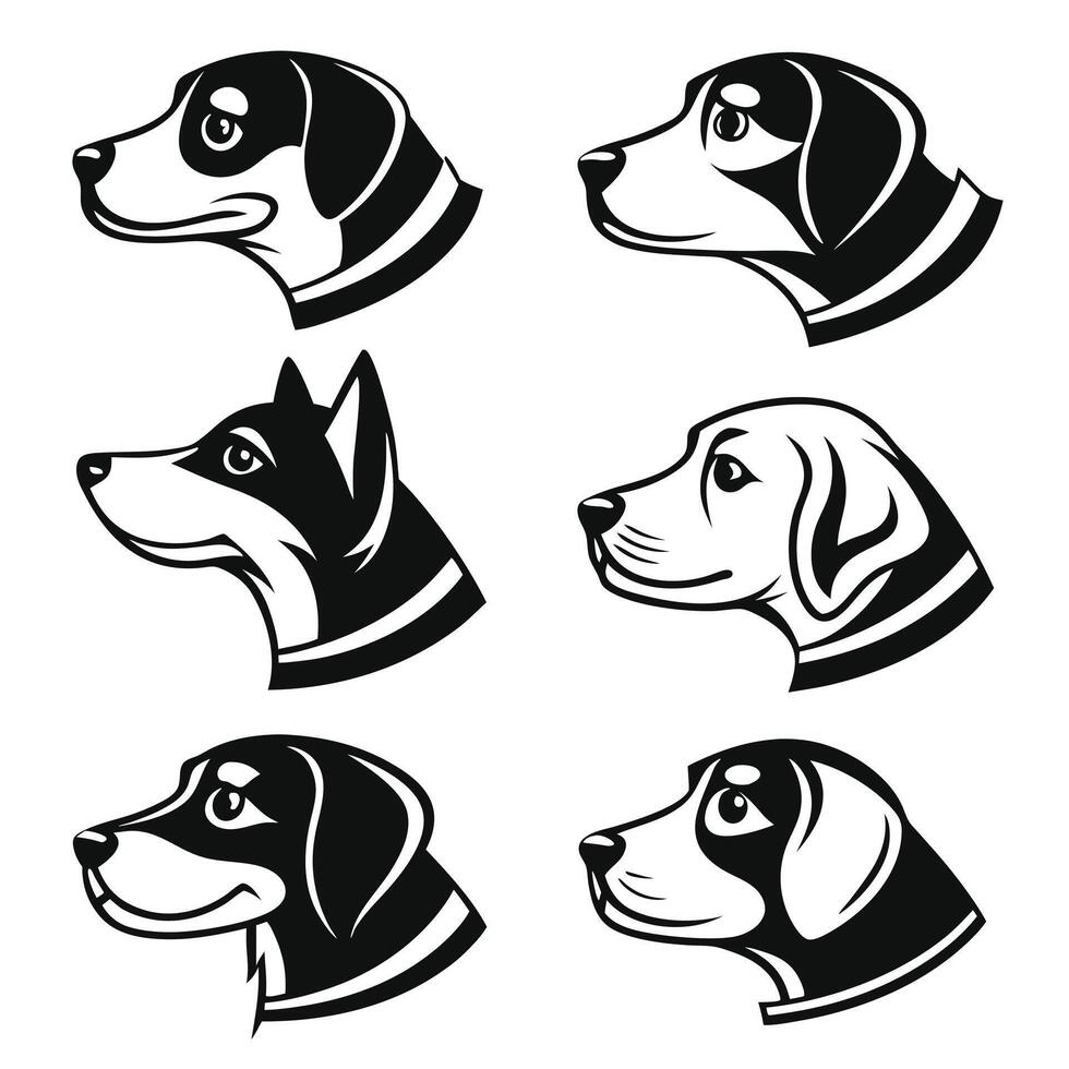 Puppy Expressions Icon Set vector