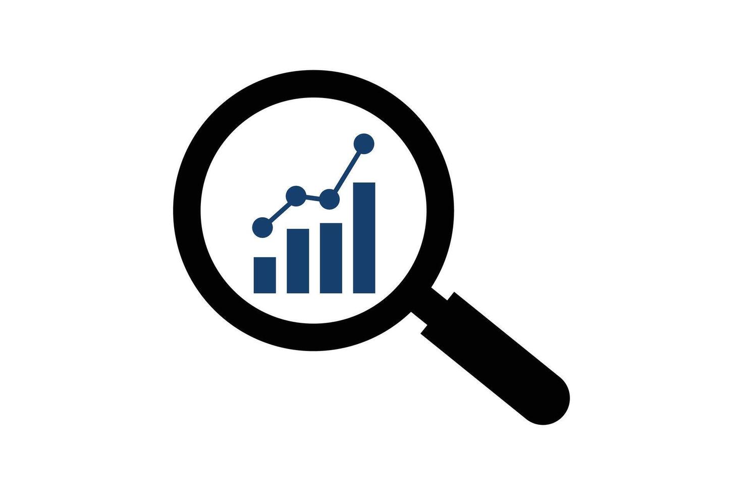 Marketing Research Icon in Flat Design, marketing research icon, data analysis icon, pie chart sign, research analytics icon vector