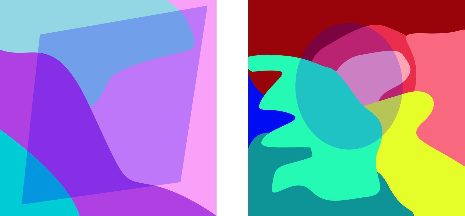 Geometric colored abstract background. Smooth transitions of iridescent colors. Rainbow backdrop. vector