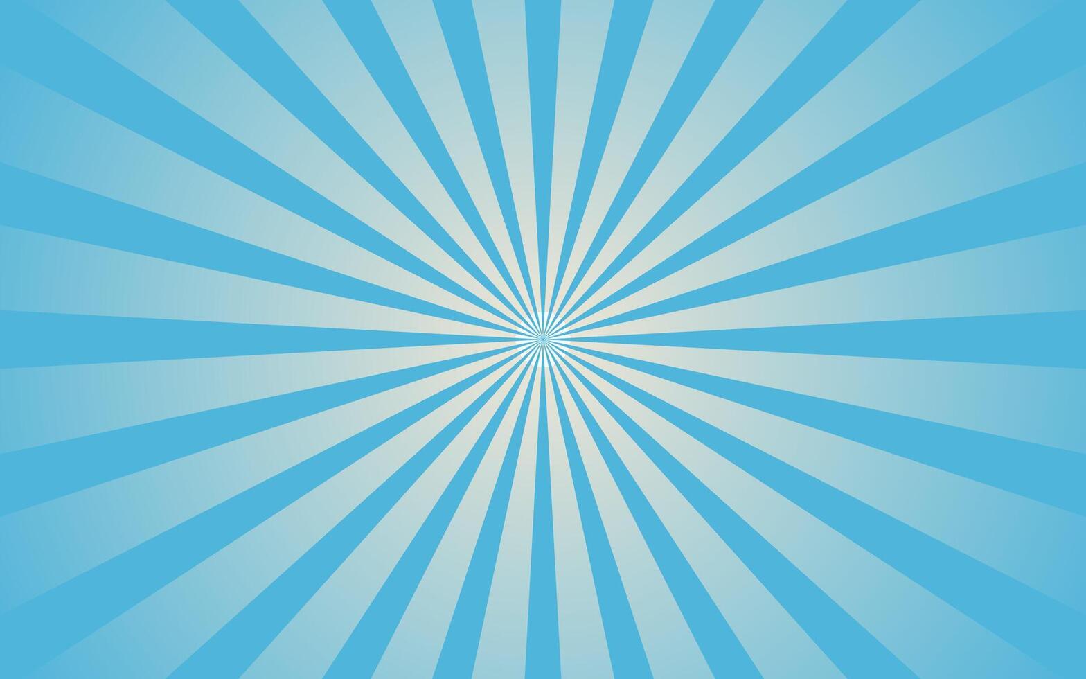 A blue ray burst background with a white center vector