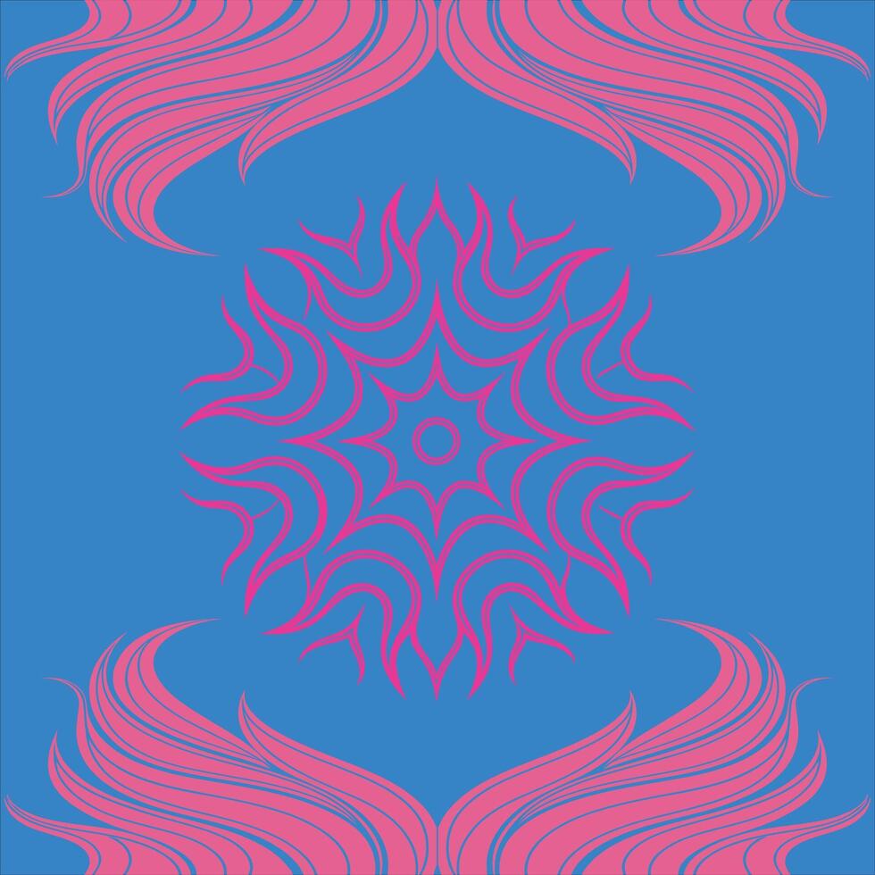 Elegant Abstract Pink Waves Fluid Flame . vector