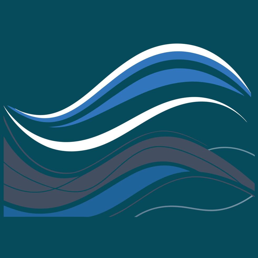artistic Abstract Wave Background . vector