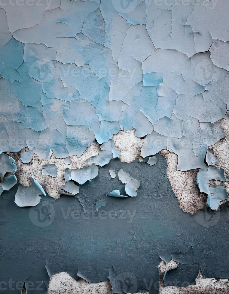 Old Textured Surface with Distressed Paint and Subtle Gray Gradient photo