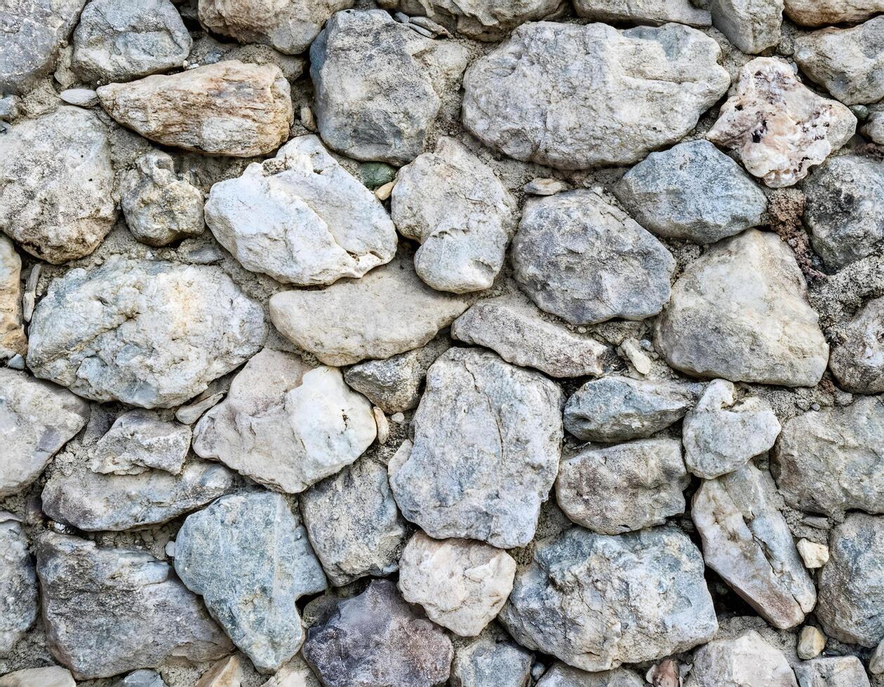 Natural Rock Wall Texture with Tight and Random Arrangements photo