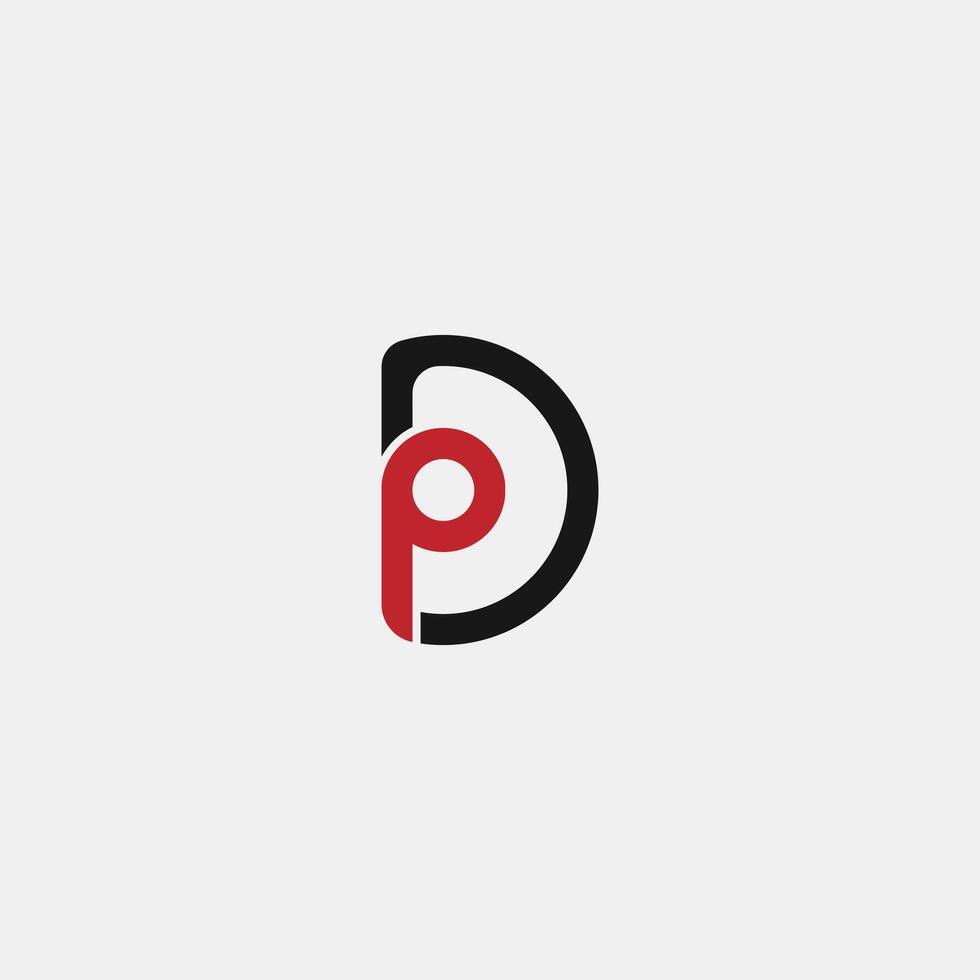dp letter logo vector