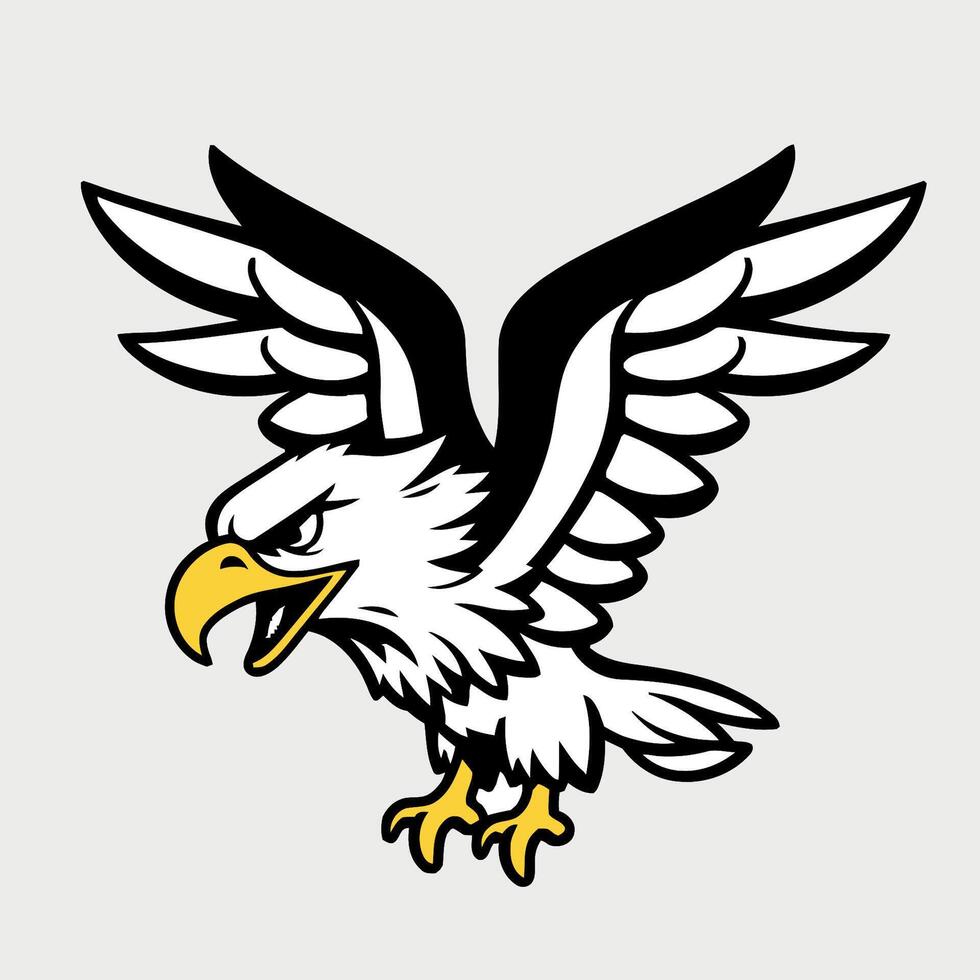 Eagle Sticker Design Design. vector
