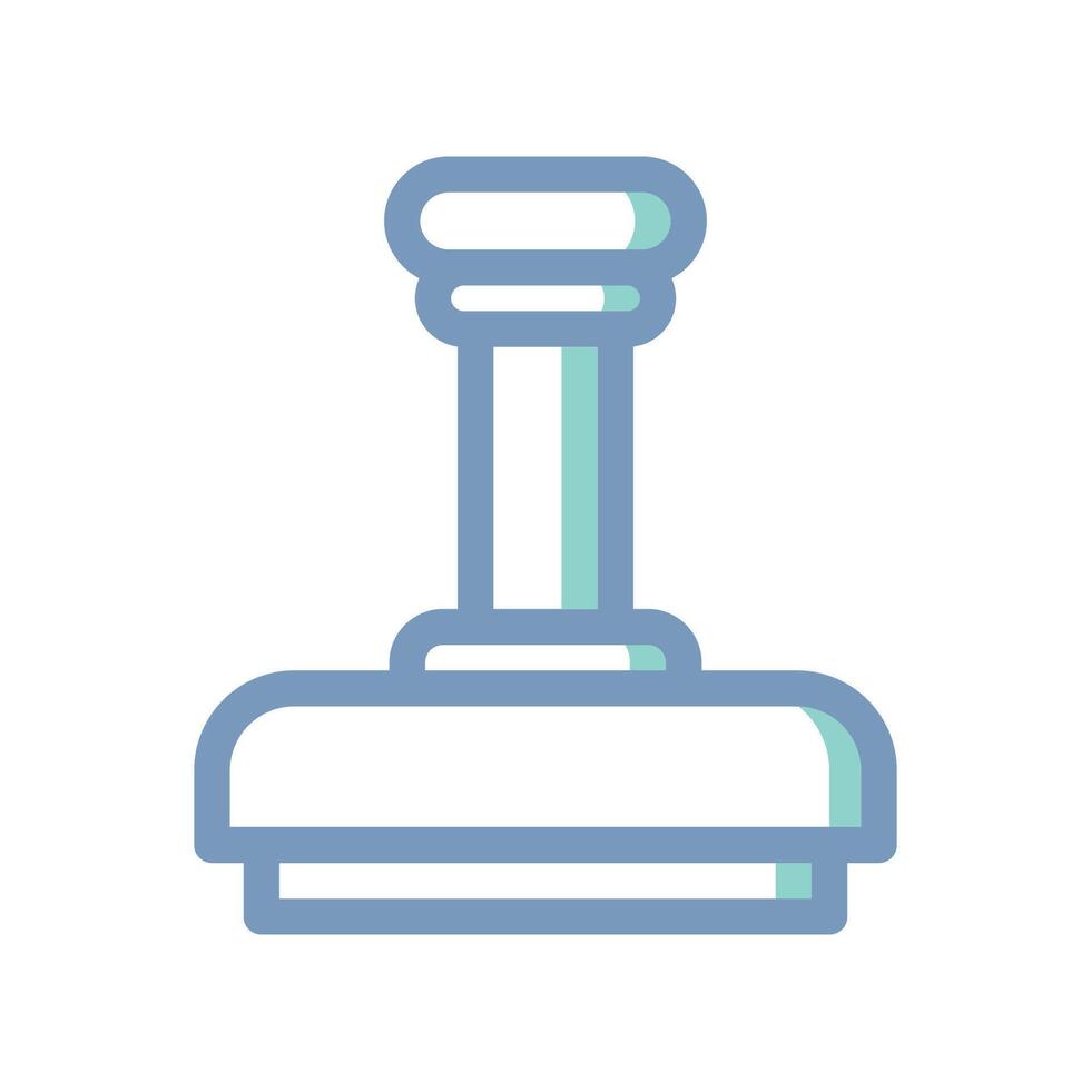 A simple icon that illustrates seal, stamp vector