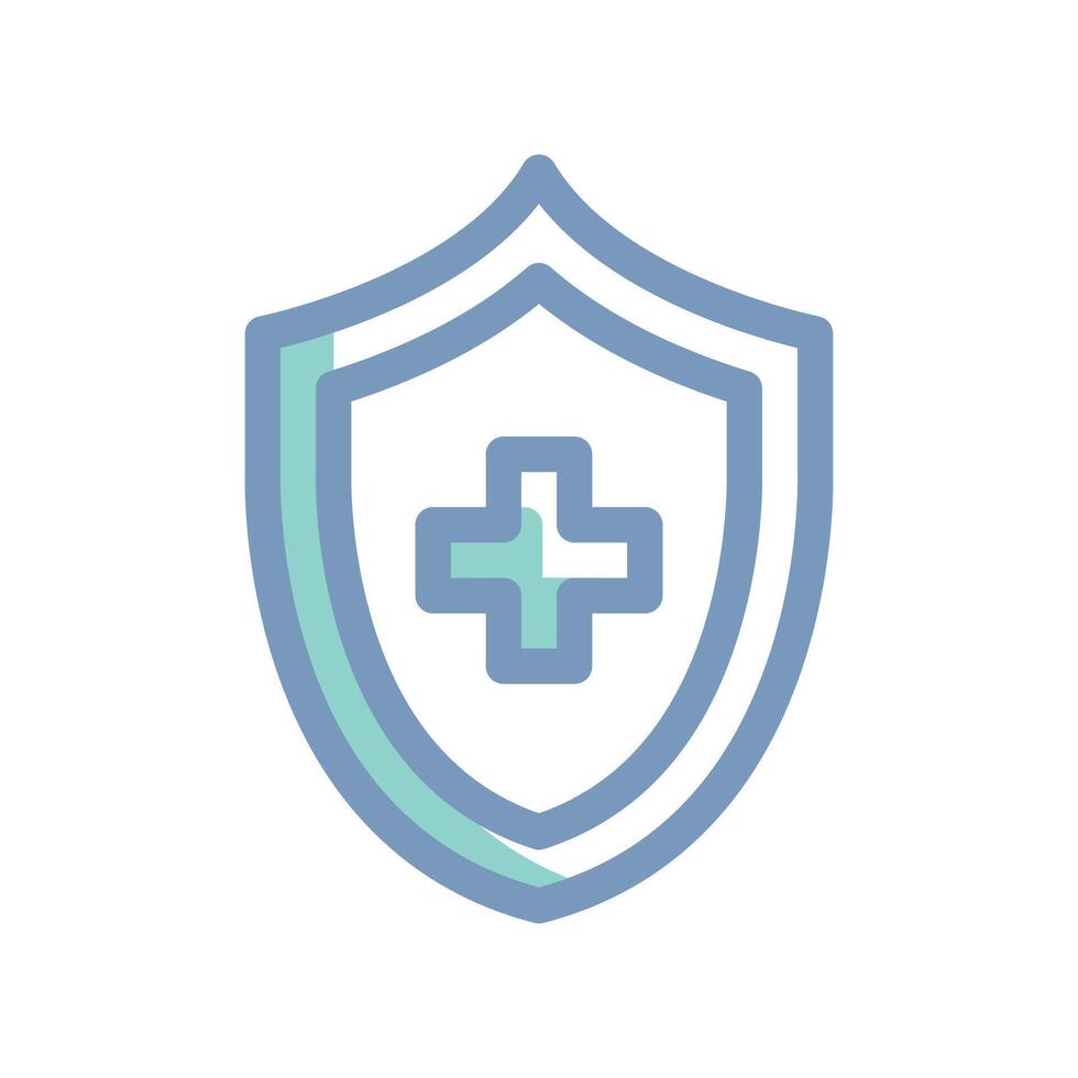 A simple icon that illustrates health protection vector