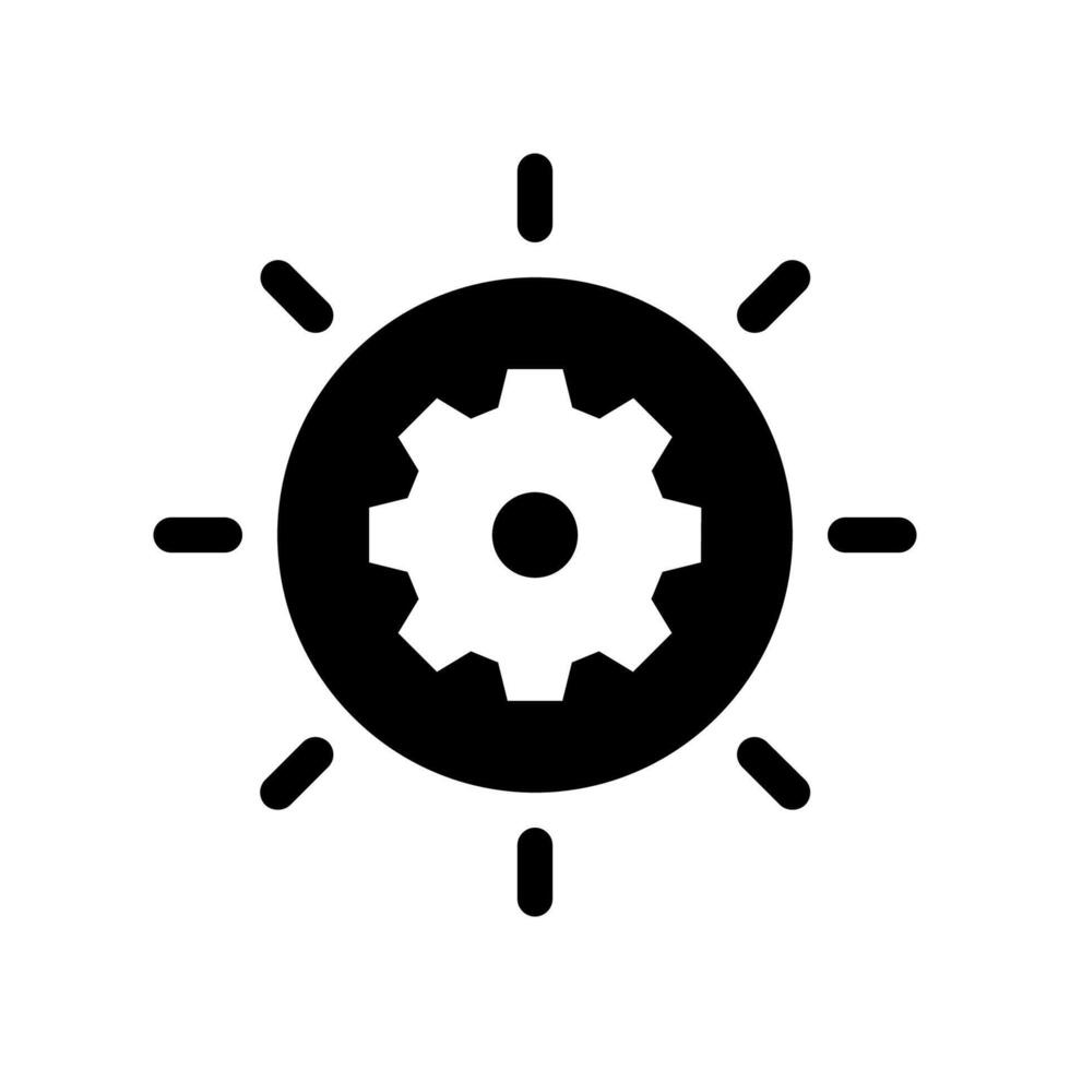 A simple icon that symbolizes sun, setting vector