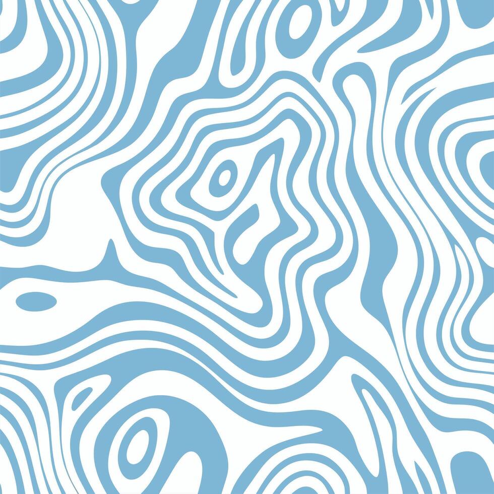 Abstract Pattern with Organic Swirls in Light Blue and White vector