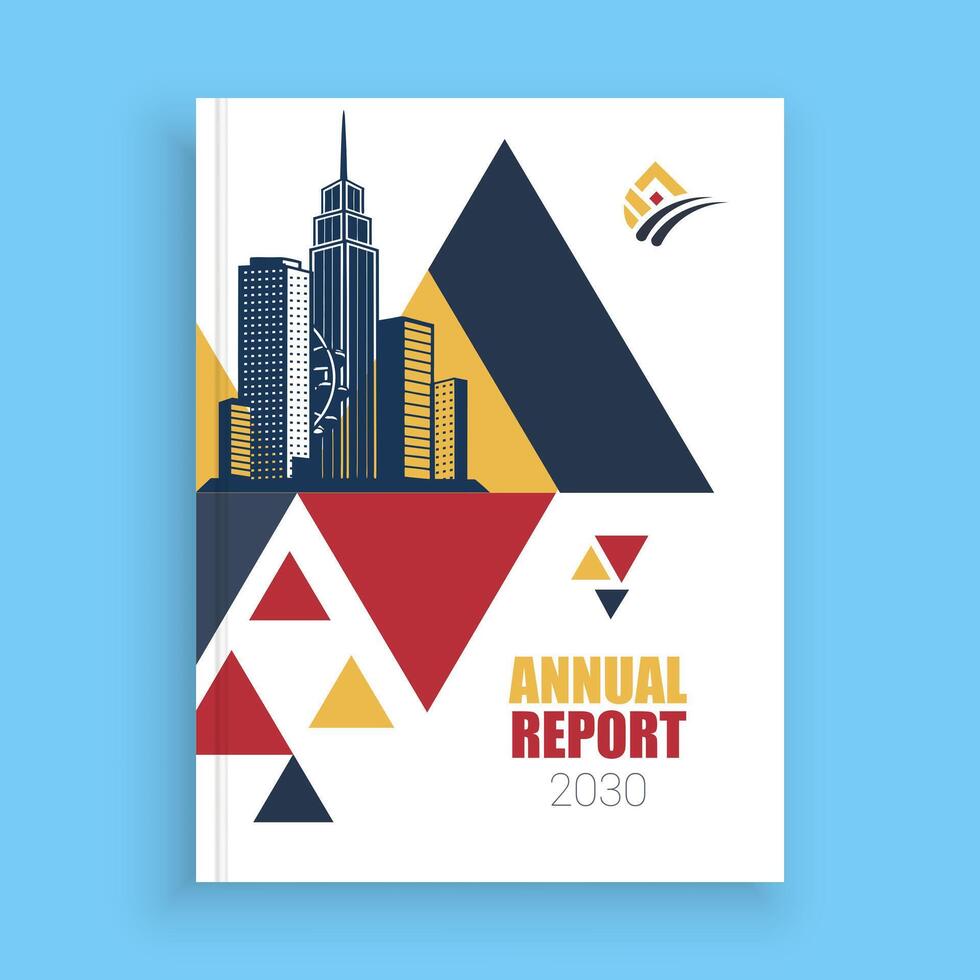 annual report cover design Template Layout vector