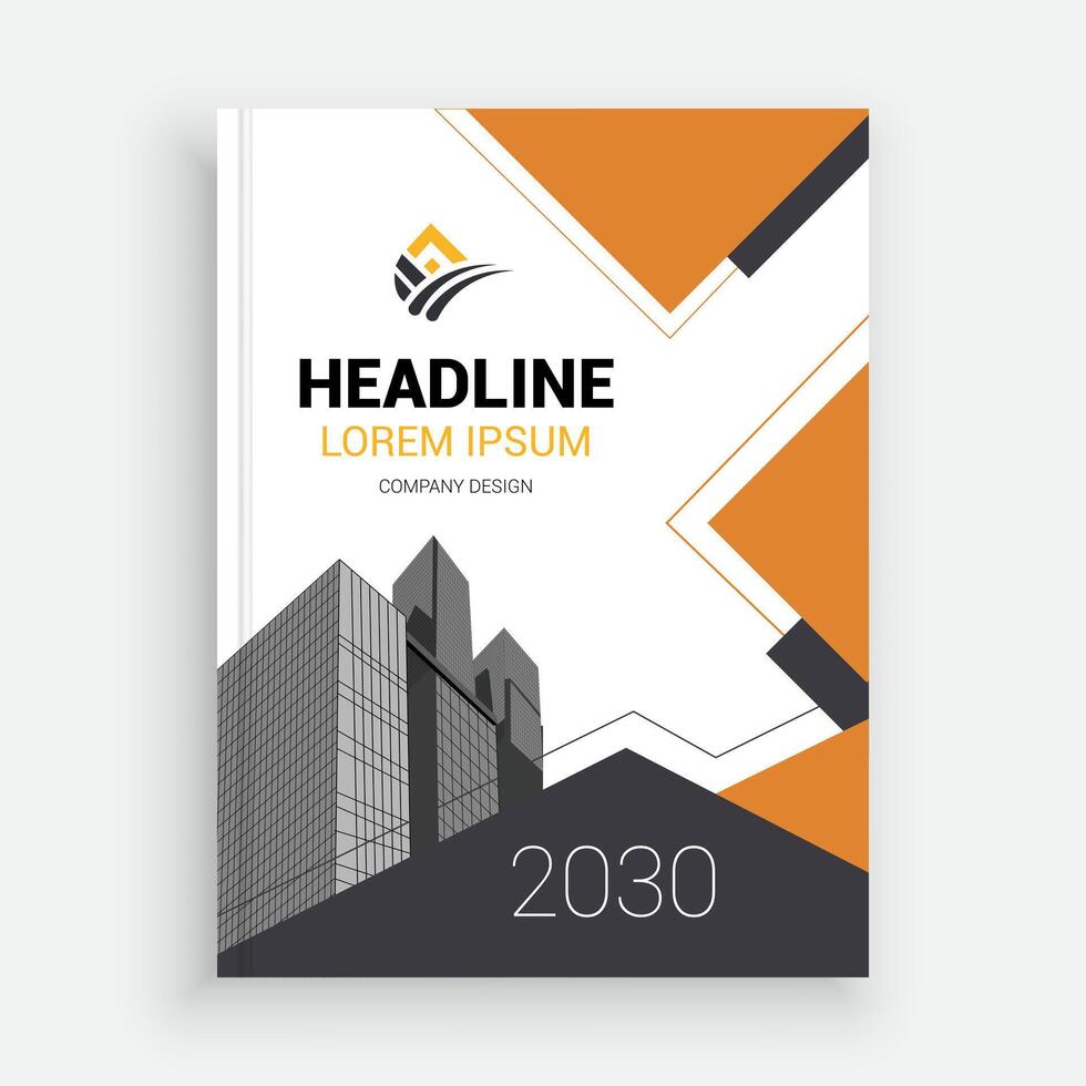 a business brochure with a modern design vector