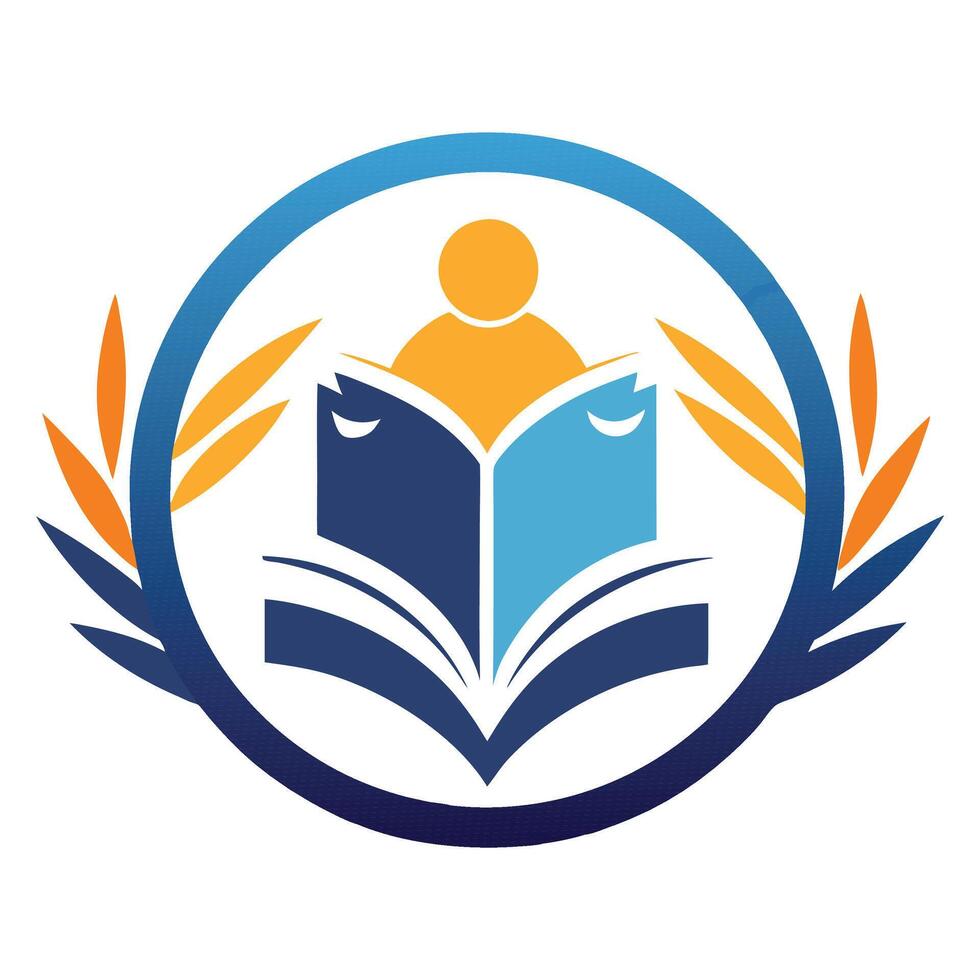 World book day illustration with book vector