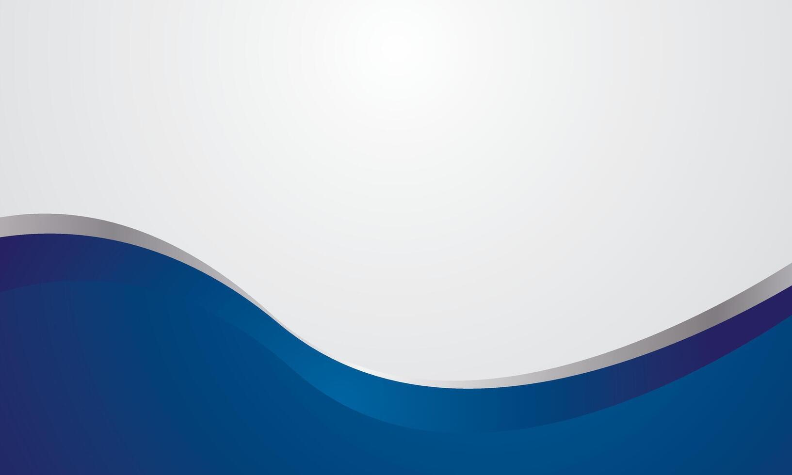 Blue and gray wave on white background vector