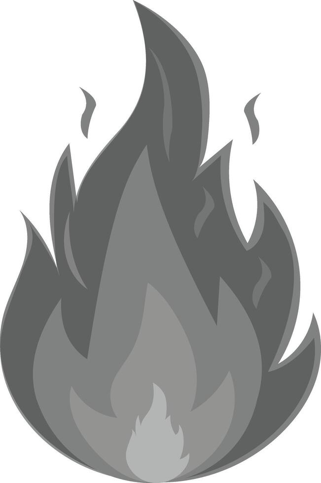 Black fire icon illustration design on white background vector