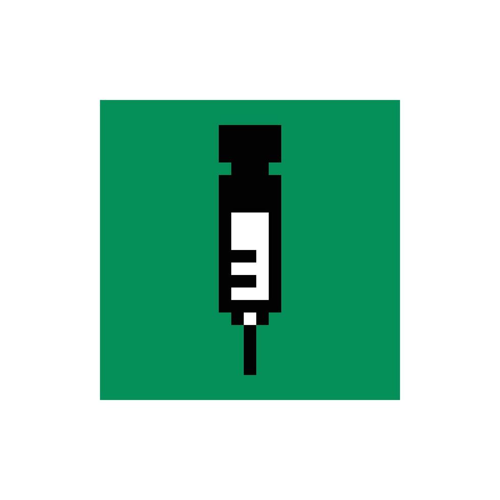 Character cute syringe hypodermic syringe medical tool inject drug medicine care doctor hospital character art. vector