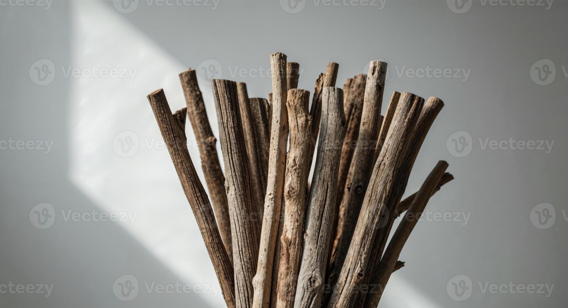 Bundle of Rustic Wood Sticks for Crafts and Decor photo